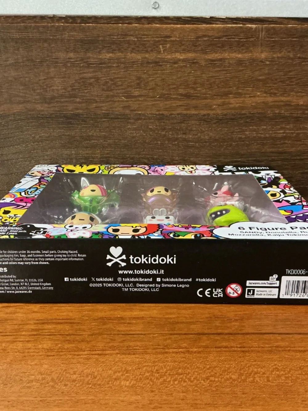 2025 Jazwares Tokidoki 6 Pack Vinyl Figures Sandy Donutella Kaiju Ruby Latte